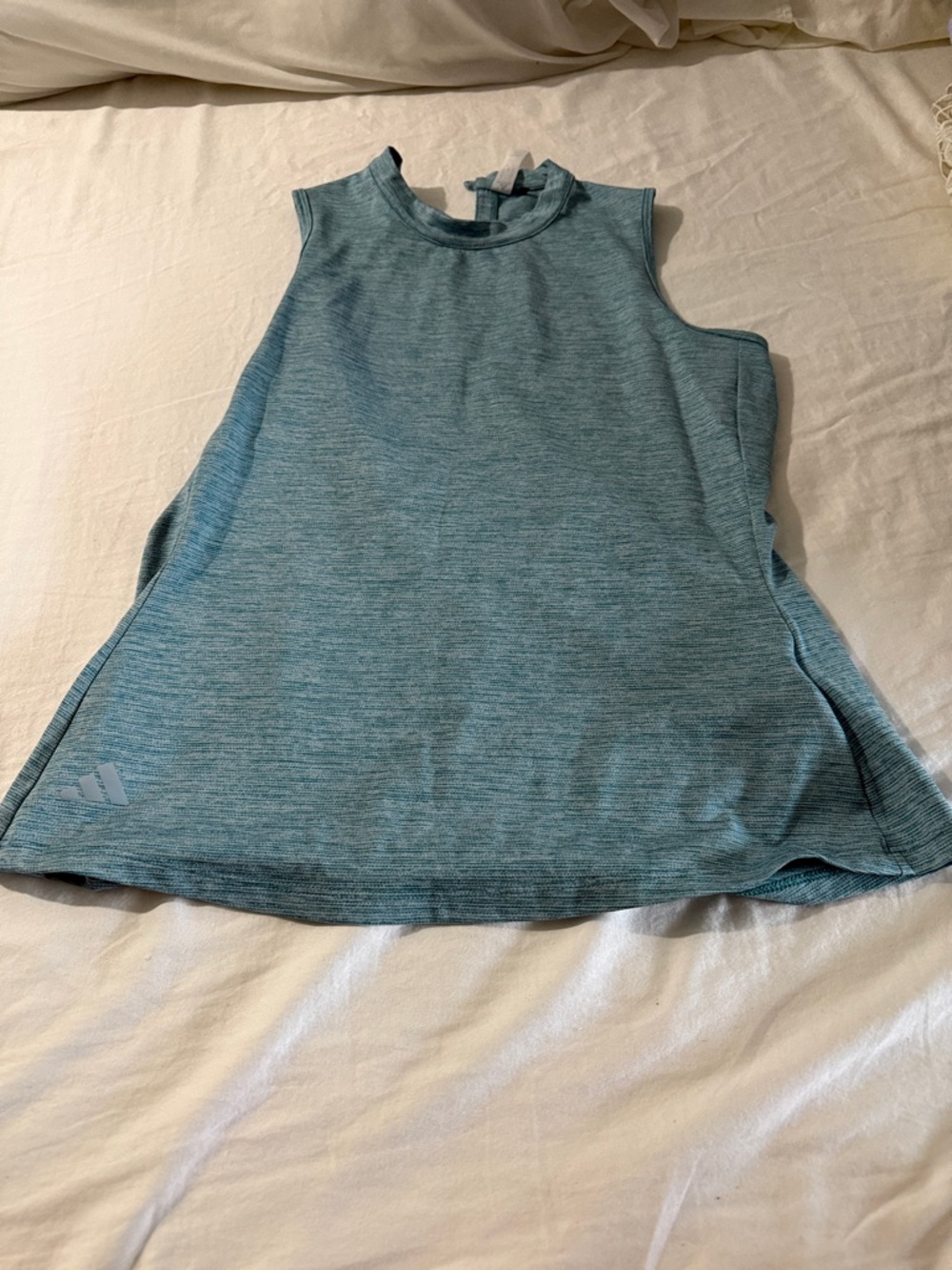 Adidas Heather Teal Blue Golf Sleeveless Top SZ: S